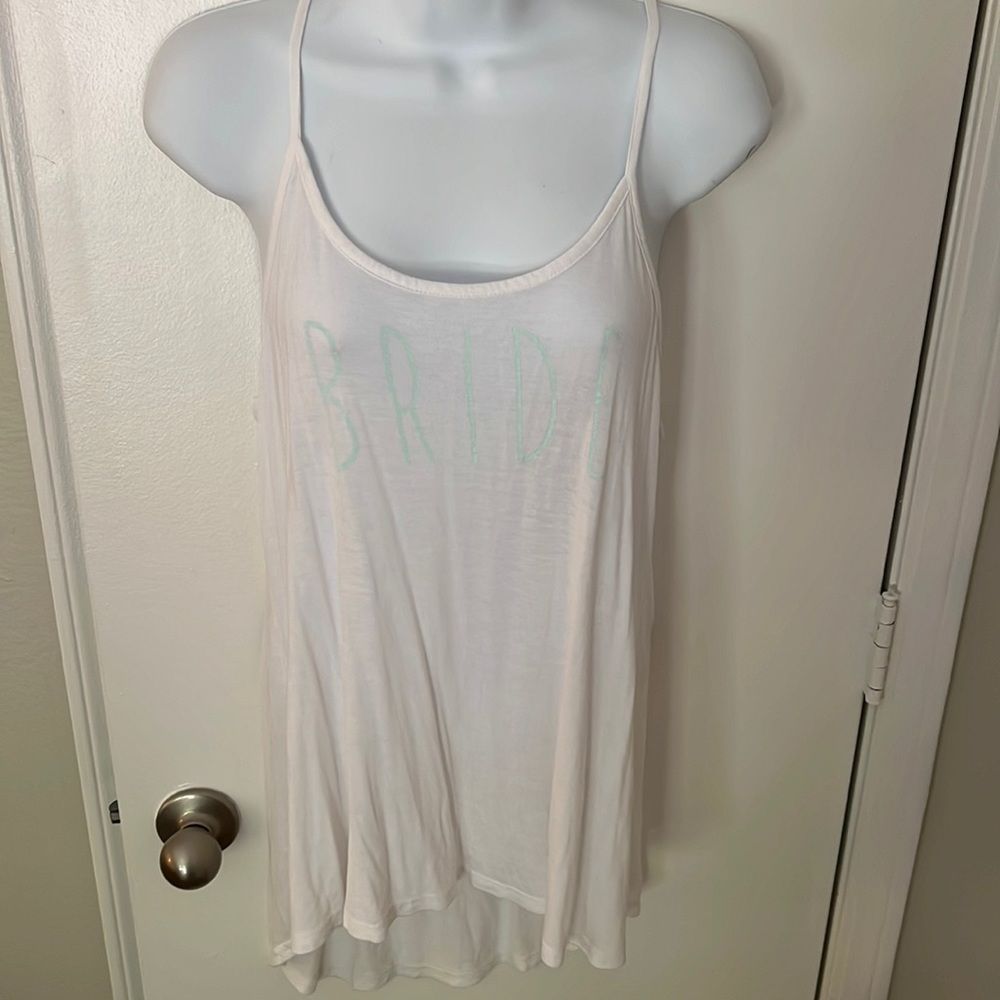 Super sexy Altar'd State White Bride Tank Top
